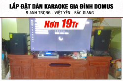Lắp đặt dàn karaoke Domus hơn 19tr cho anh Trọng tại Bắc Giang (Domus DP6100 Max, BKSound DP3600 New, U900 Plus X) 