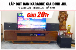 Lắp bịa đặt dàn karaoke JBL ngay gần 20tr mang đến anh Lưu bên trên Hà Nam (RM210, DSP-9000 Plus, SW212, U900 Plus X)