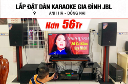 Lắp bịa dàn karaoke JBL rộng lớn 56tr mang đến anh Hà ở Đồng Nai (JBL MTS12, CA-J602, BPR-5600, BJ-U100, A120P)