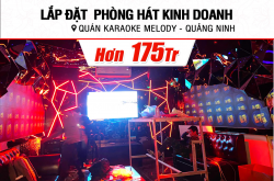 Lắp đặt điều quán hát sale rộng lớn 175tr mang lại quán karaoke Melody ở Quảng Ninh (BMB CSS 1212SE, VM1020A, VM 820A, BPR-8500...)