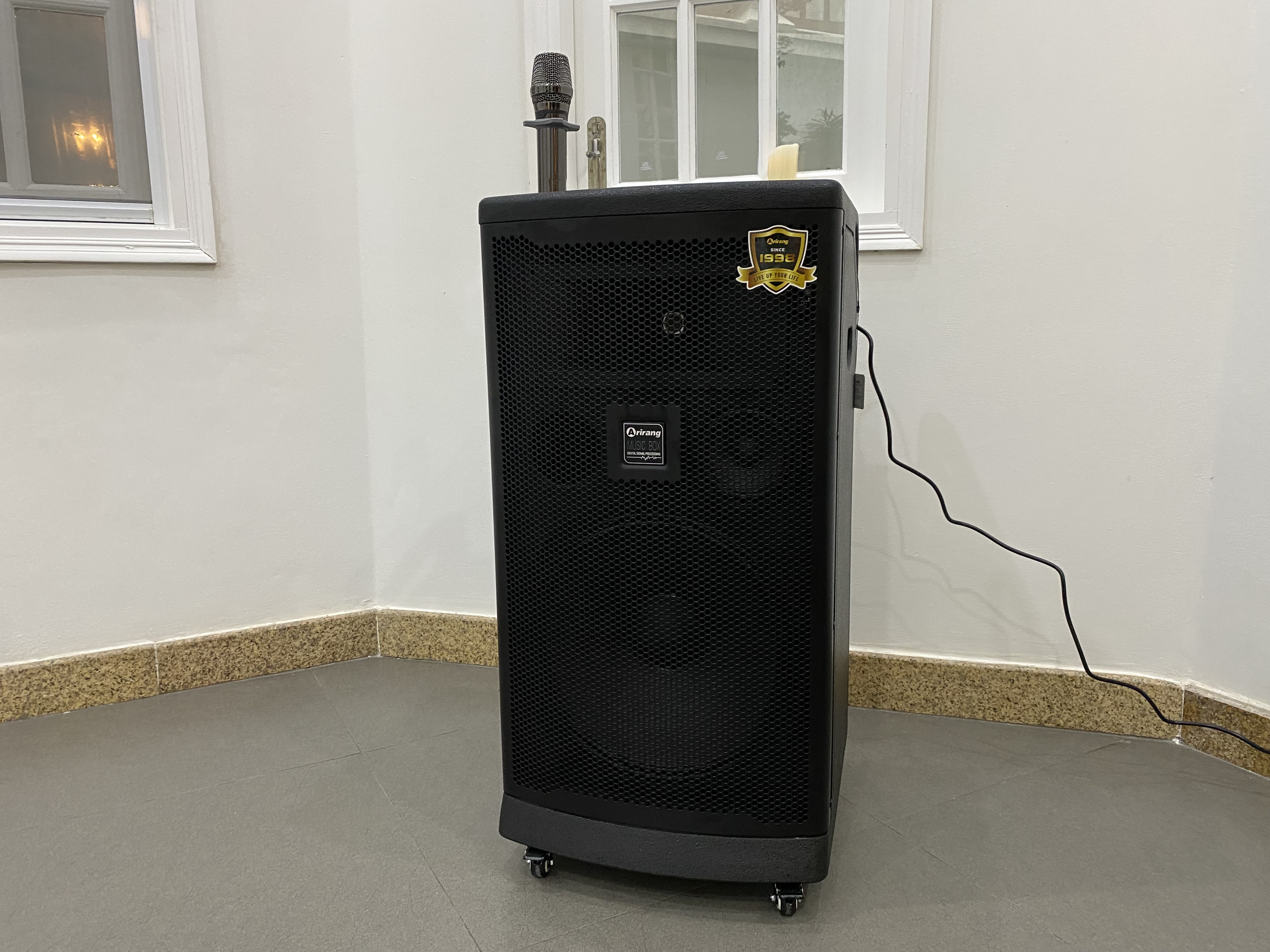 Khách hàngĐức Thắngđánh giá về sản phẩmLoa kéo Arirang MK6 MAX (Bass 40cm, 400W, Kèm 2 Micro)