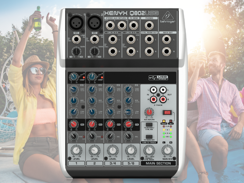 Bàn mixer Behringer Xenyx Q802USB