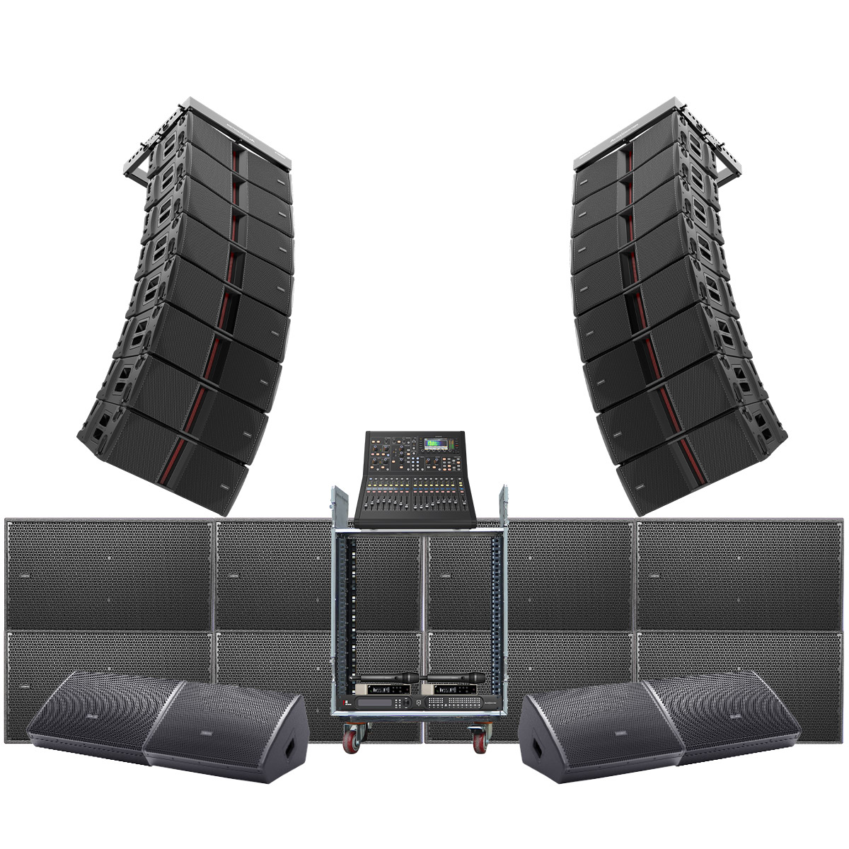 Dàn Line Array Active Audiocenter Avanda 07 Cấu hình khỏe
