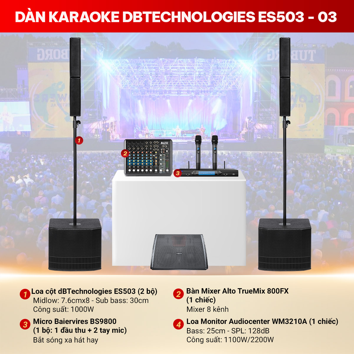 Dàn karaoke dBTechnologies ES503-03