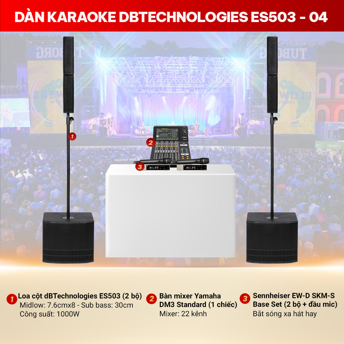 Dàn karaoke dBTechnologies ES503-04