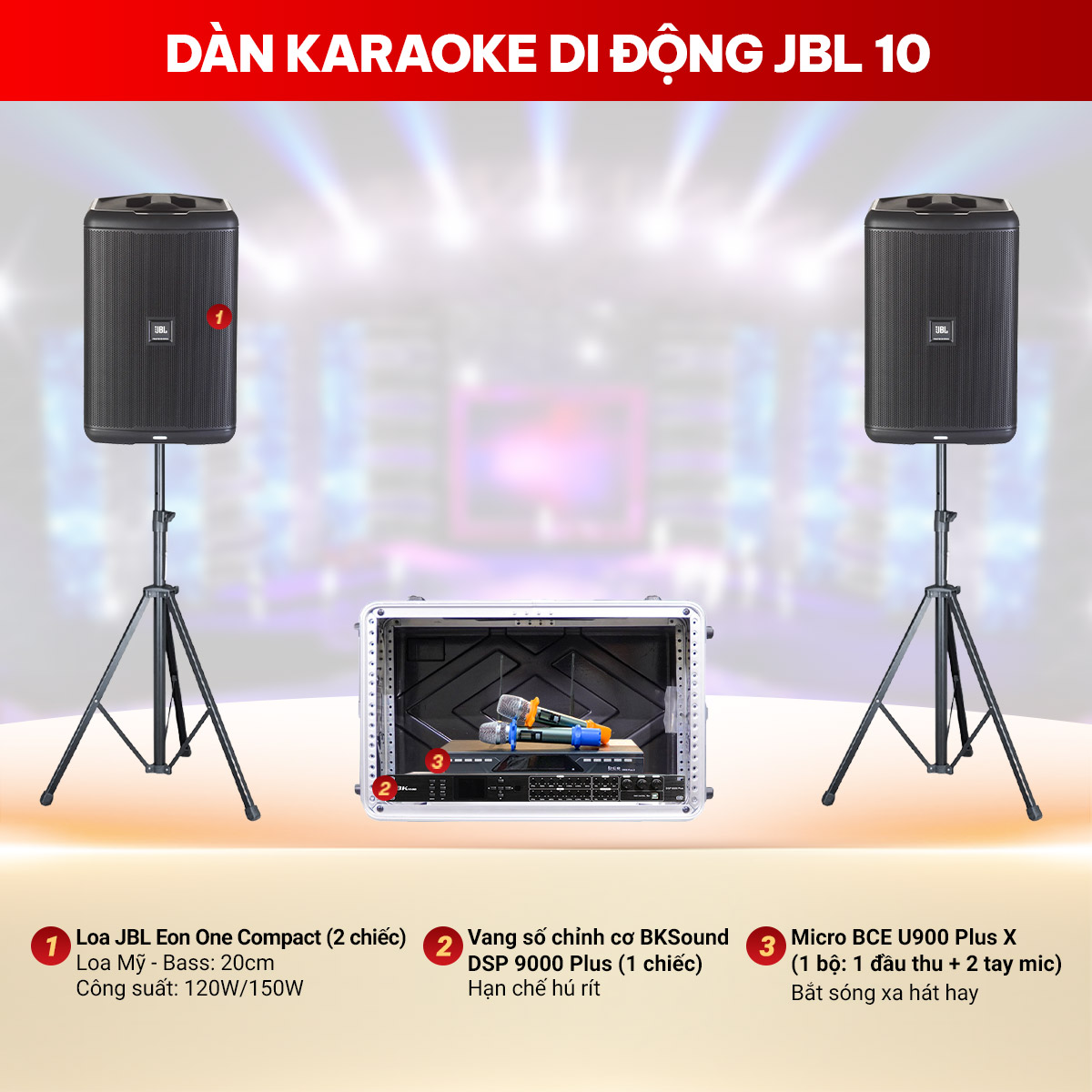Dàn karaoke di động JBL 10