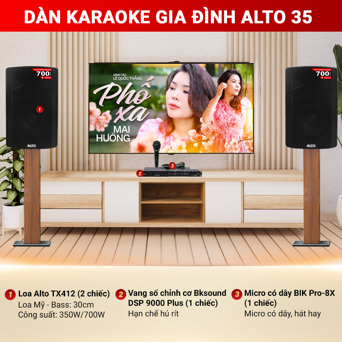 Dàn karaoke gia đình Alto 35