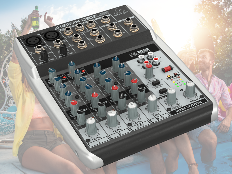 Bàn mixer Behringer Xenyx Q802USB