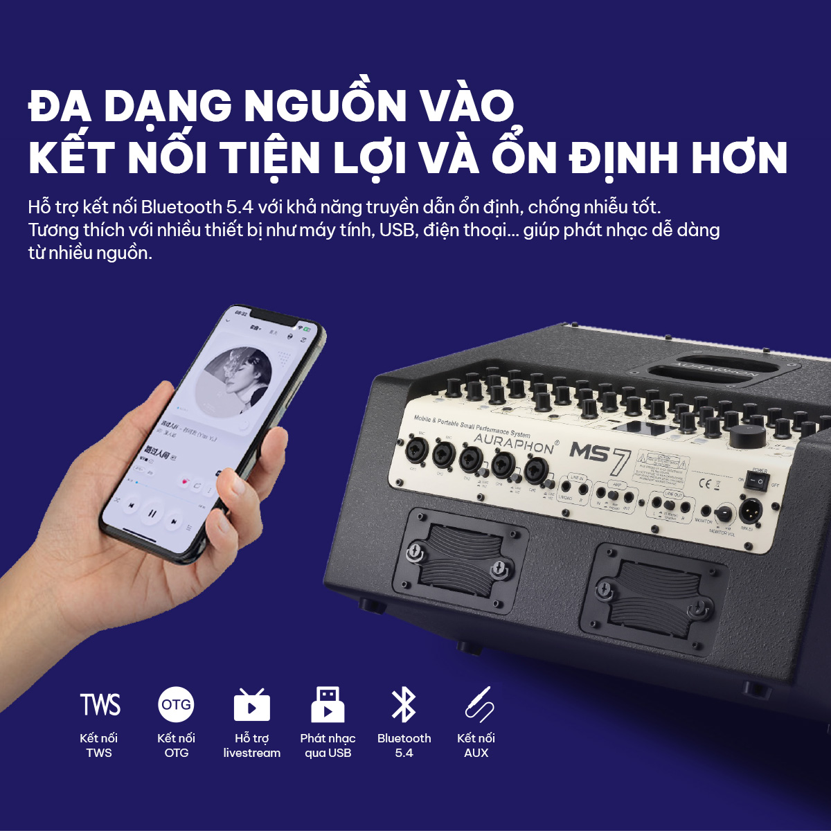 Loa di động Auraphon MS7