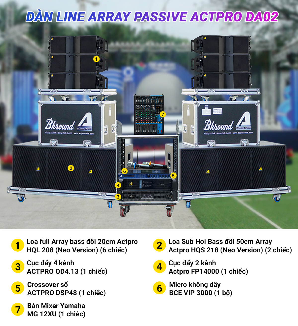 Dàn Line Array Passive Actpro DA02