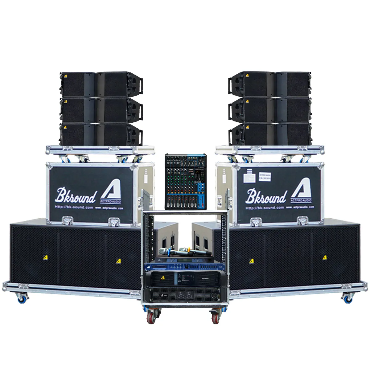 Dàn Line Array Passive Actpro DA02 (Actpro HQL208, Actpro DA4.13, Actpro FP14000, MG12XU, VIP3000,…)