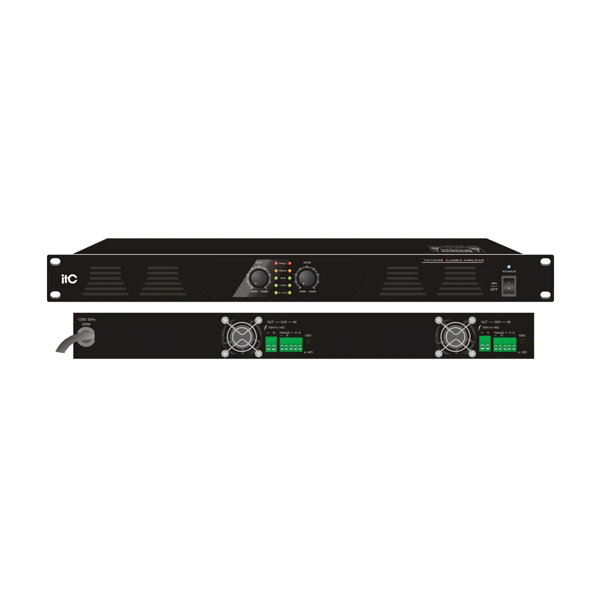 Amply 2 kênh Class D ITC T-2350DS