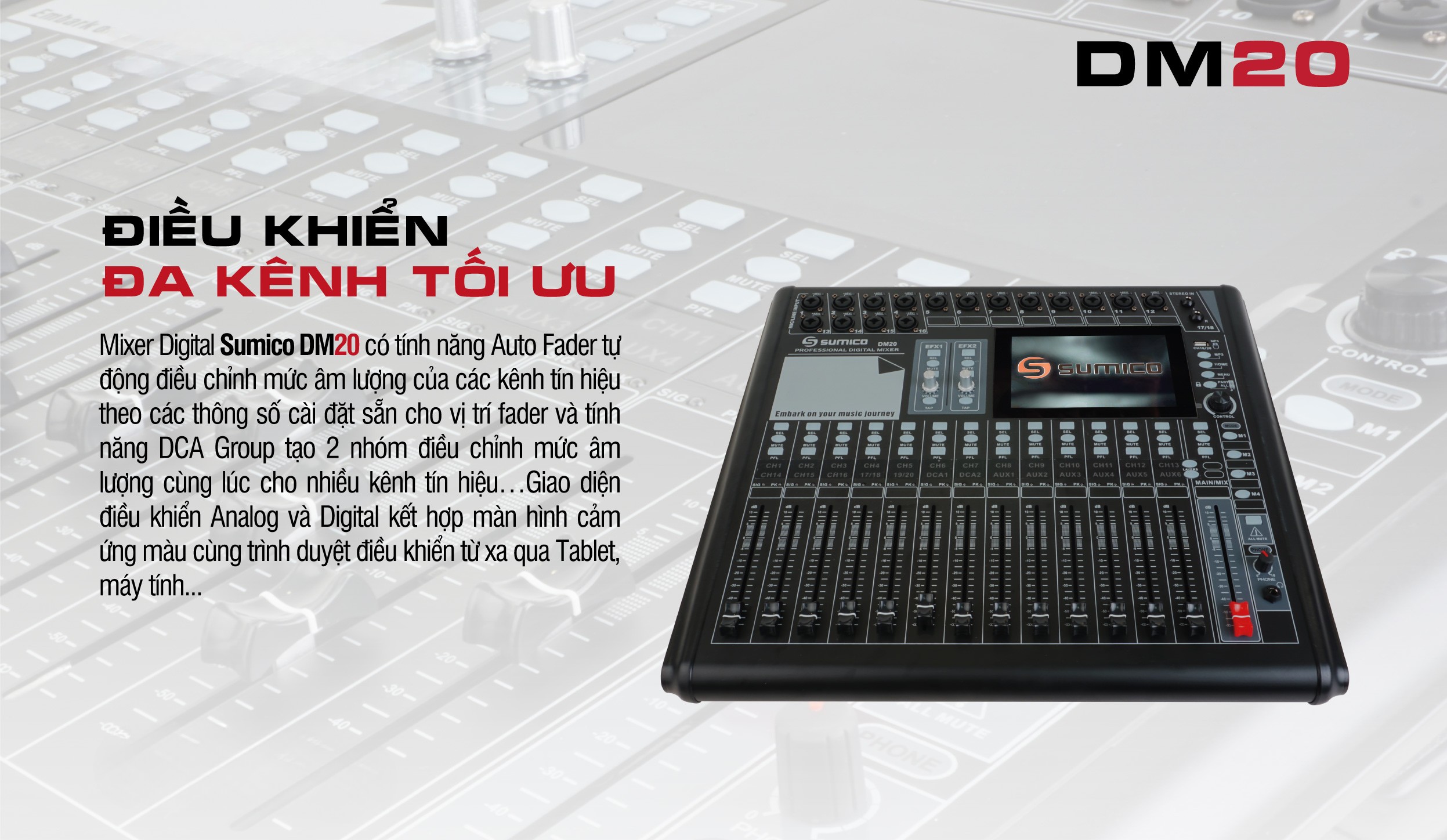 B&agrave;n mixer Sumico DM20