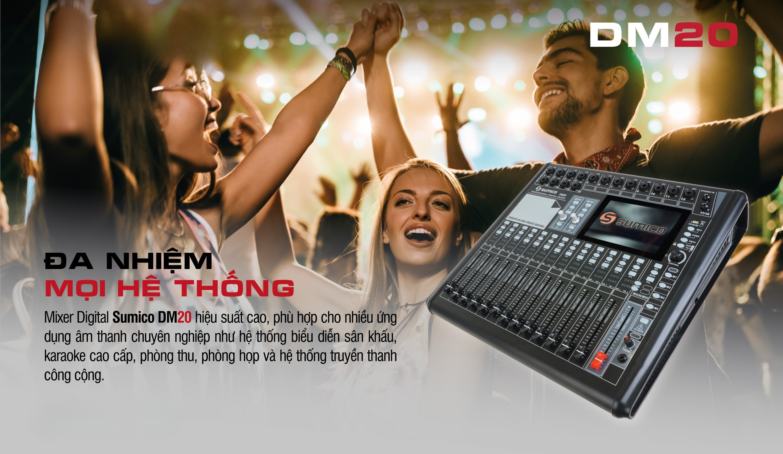 B&agrave;n mixer Sumico DM20