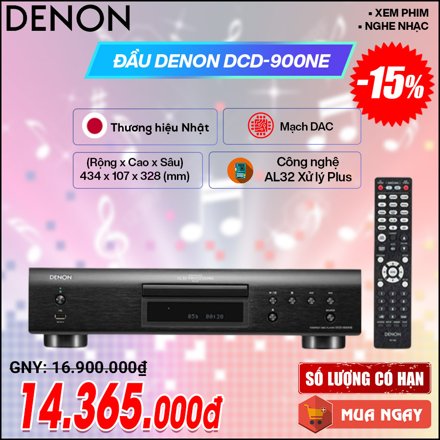 Đầu CD Denon DCD-900NE