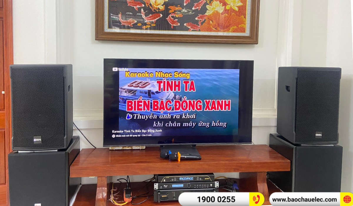 Lắp đặt dàn Karaoke BIK hơn 37tr cho anh Nam tại Hải Dương