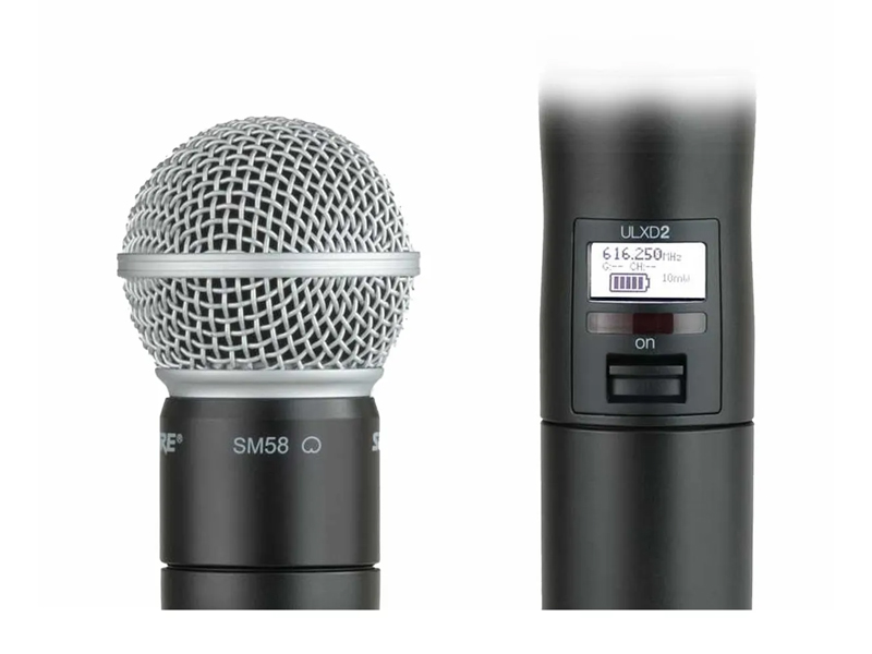 Bộ phát cầm tay với đầu Micro Shure ULXD2/SM58