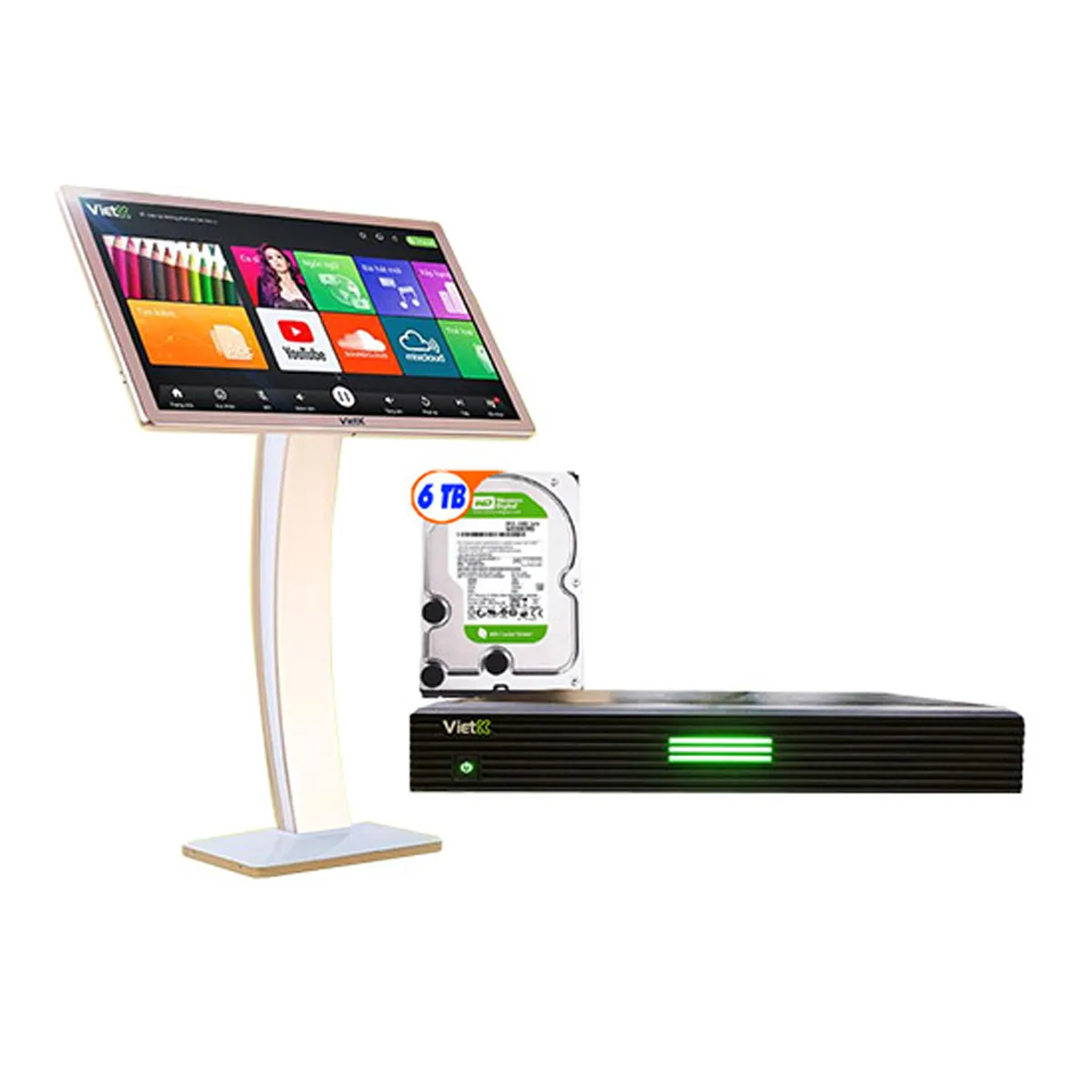 Combo Đầu VietK 4K Plus 6TB + Màn VietK 22 inch
