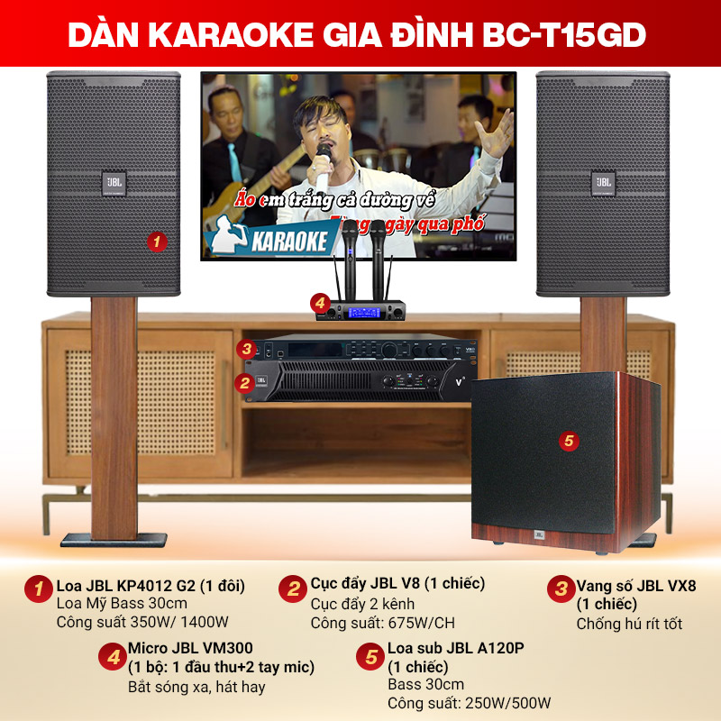 dàn karaoke gia đình cao cấp BC-T51GD