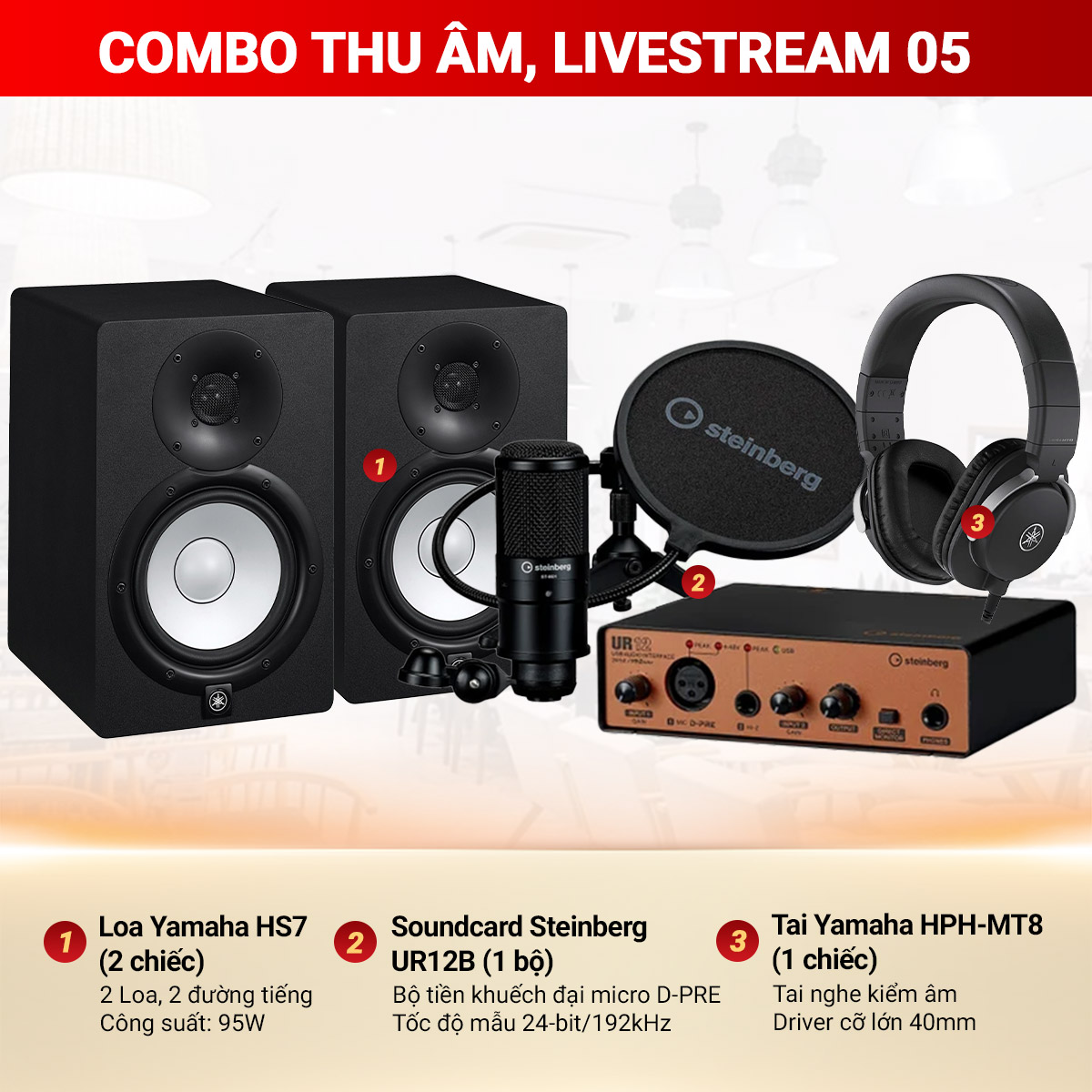 Combo thu âm, Livestream 05