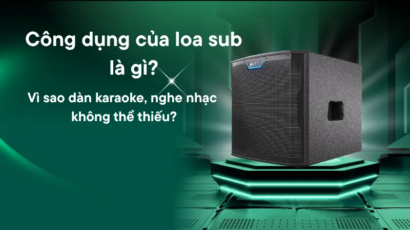  Công dụng của loa sub là gì? Vì sao dàn karaoke, nghe nhạc không thể thiếu?