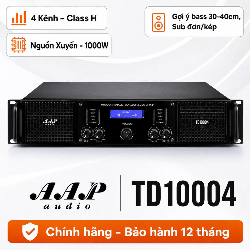 Cục đẩy công suất 4 kênh AAP TD10004