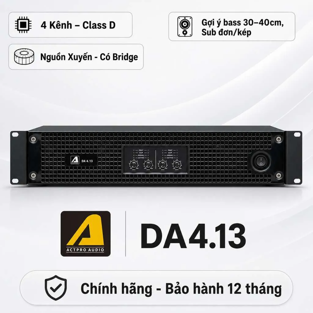 Cục Đẩy Công Suất 4 Kênh Actpro DA4.13