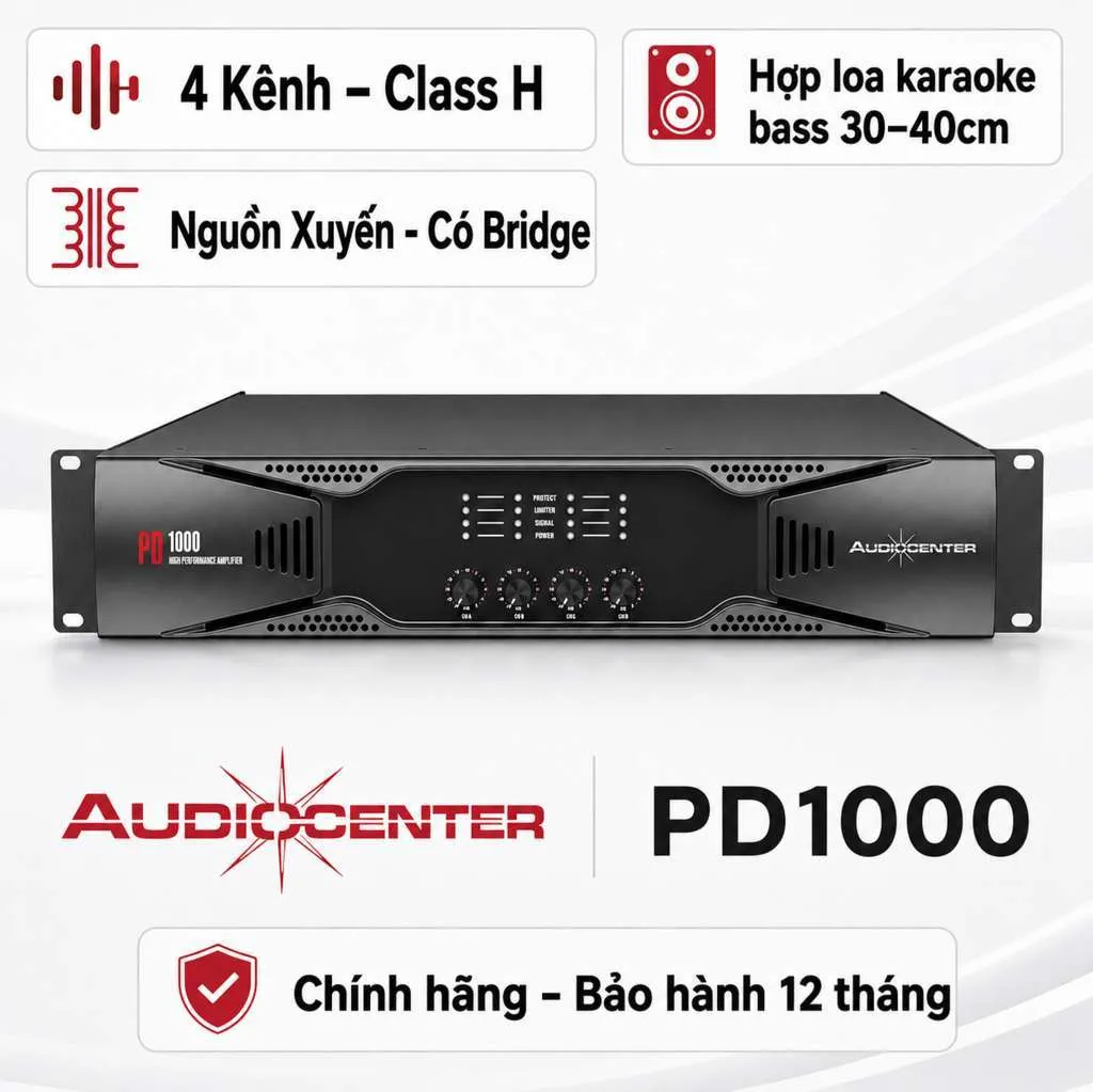 Cục đẩy công suất Audiocenter PD1000