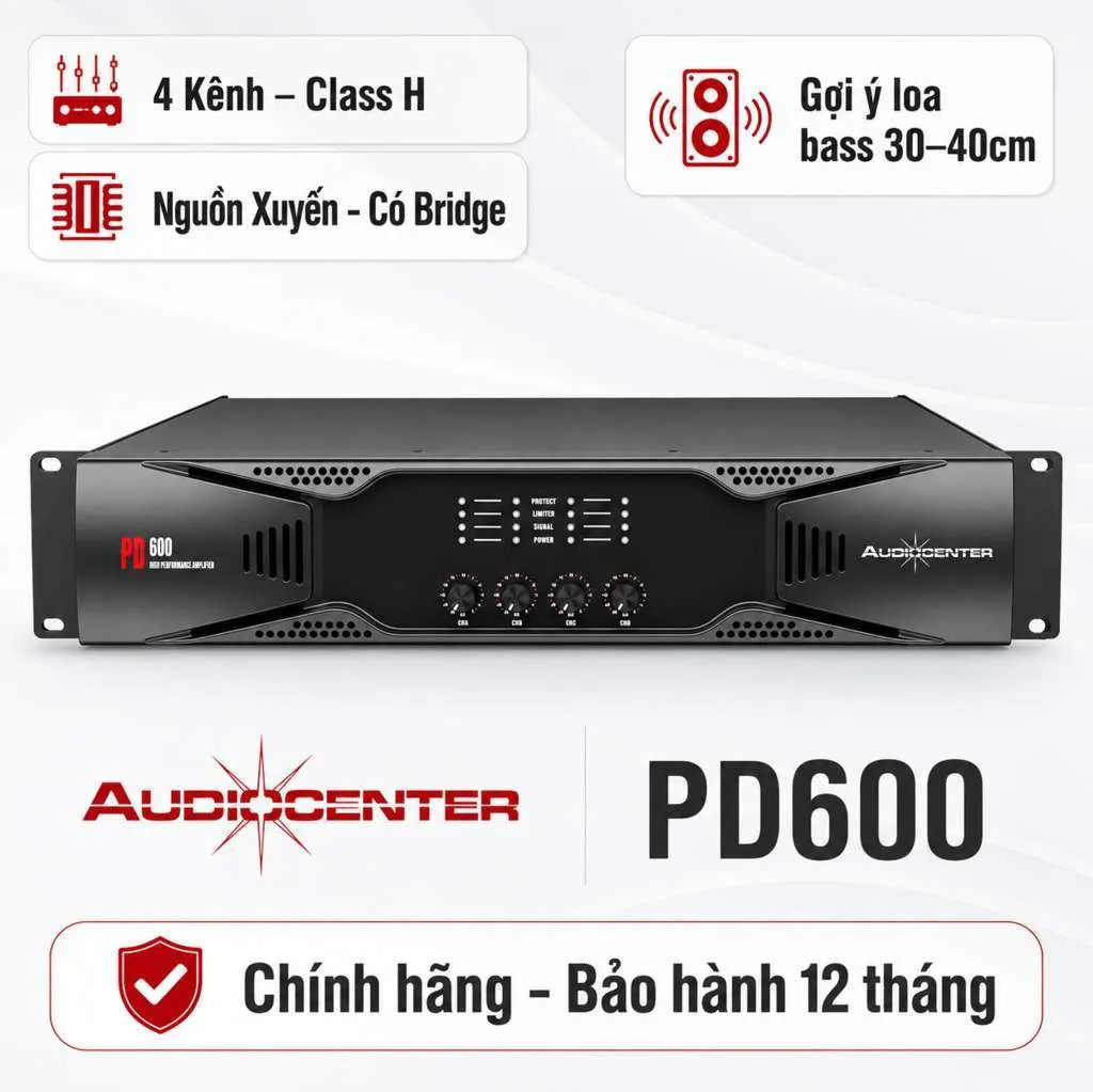 Cục đẩy công suất Audiocenter PD600