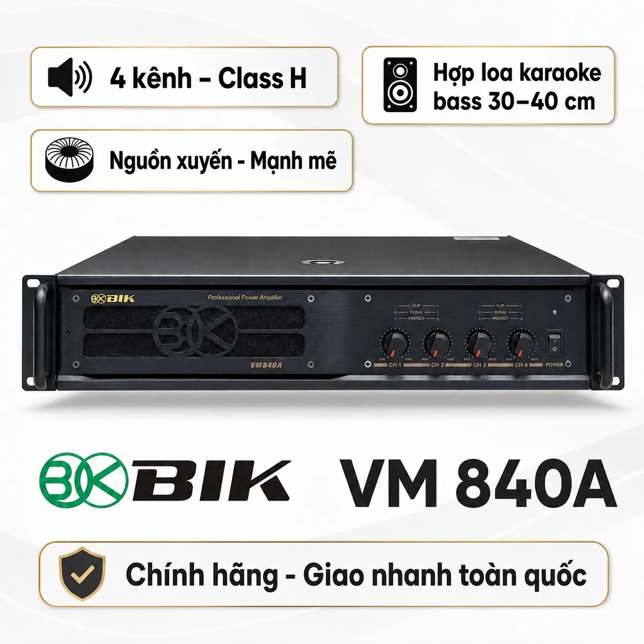 Cục đẩy công suất BIK VM840A