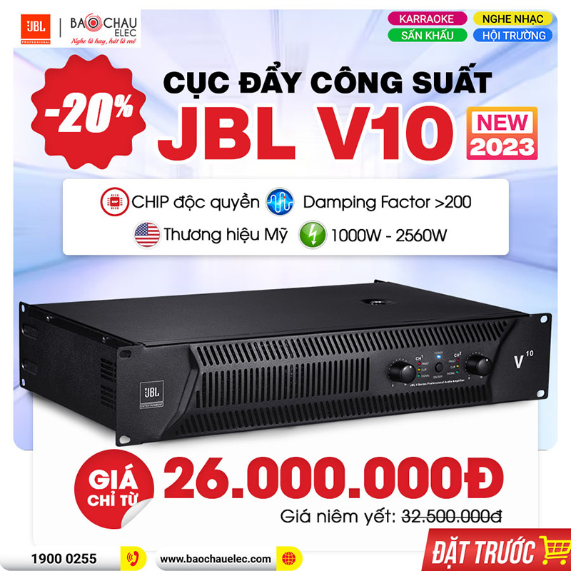 Cục đẩy công suất JBL V10