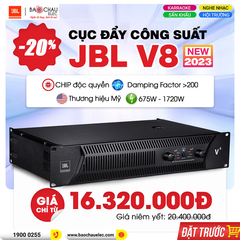 Cục đẩy công suất JBL V8