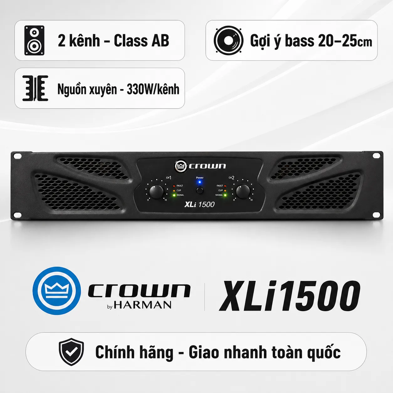 Cục đẩy công suất Crown Xli1500