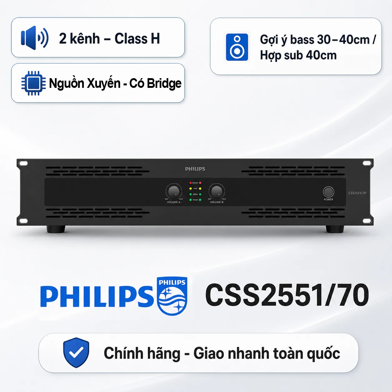 Cục đẩy công suất Philips CSS2551/70