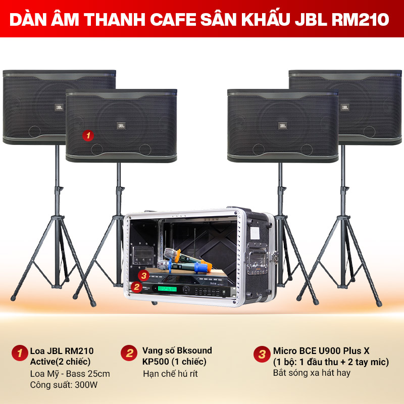 Dàn âm thanh Cafe sân khấu JBL RM210