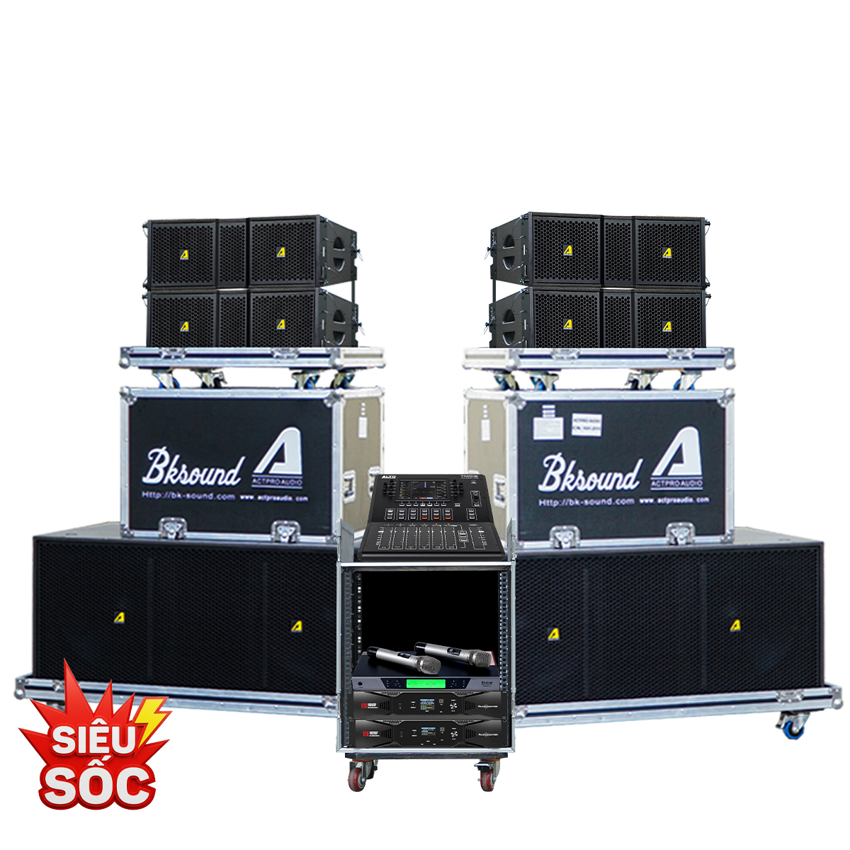 Dàn Âm Thanh Line Array 2 Way Passive Actpro 30 (Actpro KR210F New, KR28F New, UTA1802DSP, UTA1804DSP,...) 
