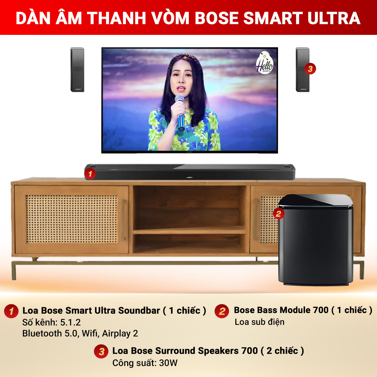 Dàn âm thanh vòm Bose Smart Ultra