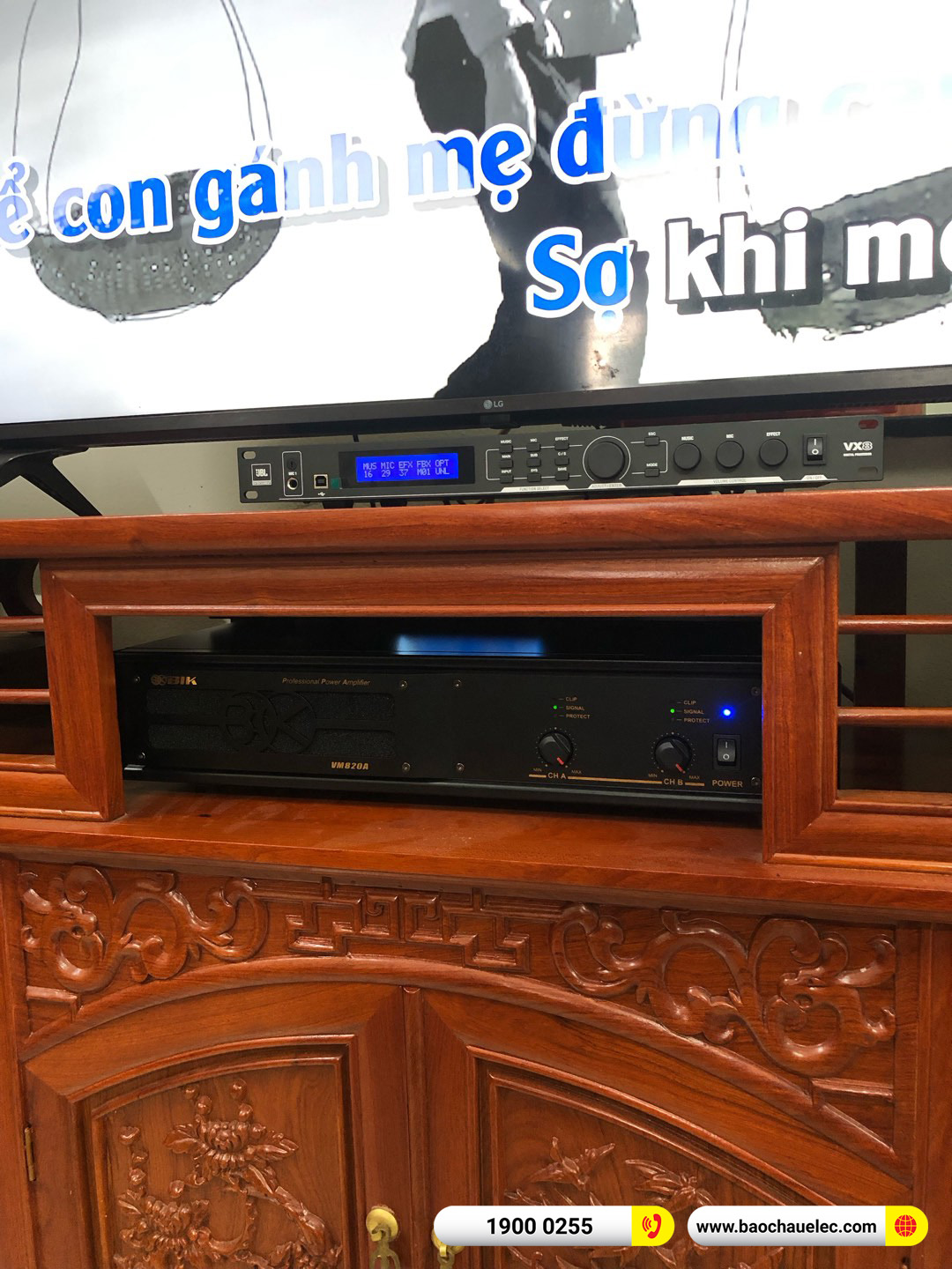 Lắp đặt dàn karaoke BMB gần 52tr cho anh Hà tại Hà Nội 