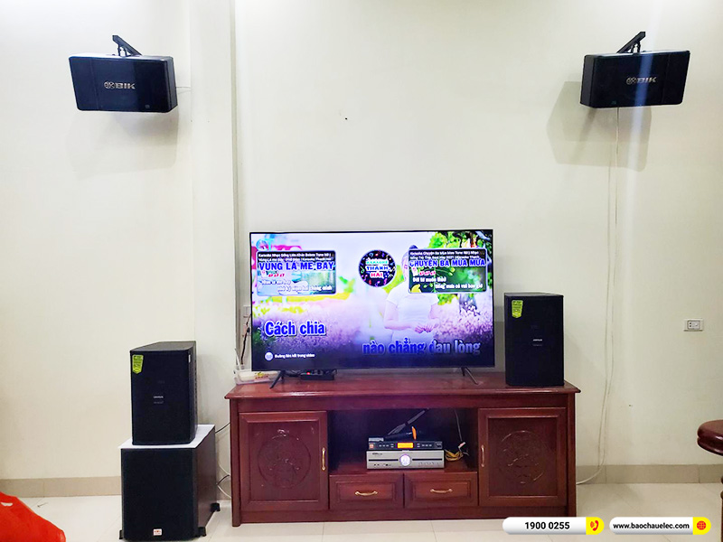 Lắp đặt dàn karaoke trị giá gần 40 triệu cho anh Hoàng tại Hà Nội