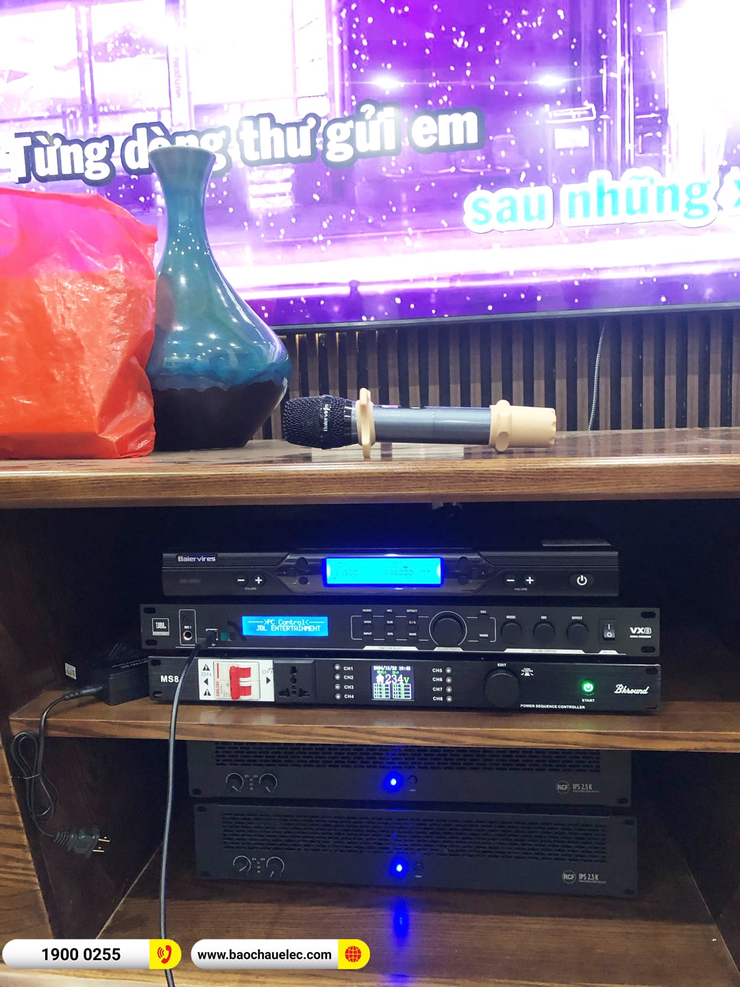 Lắp đặt dàn karaoke RCF hơn 171tr cho anh Hùng tại Hà Nội