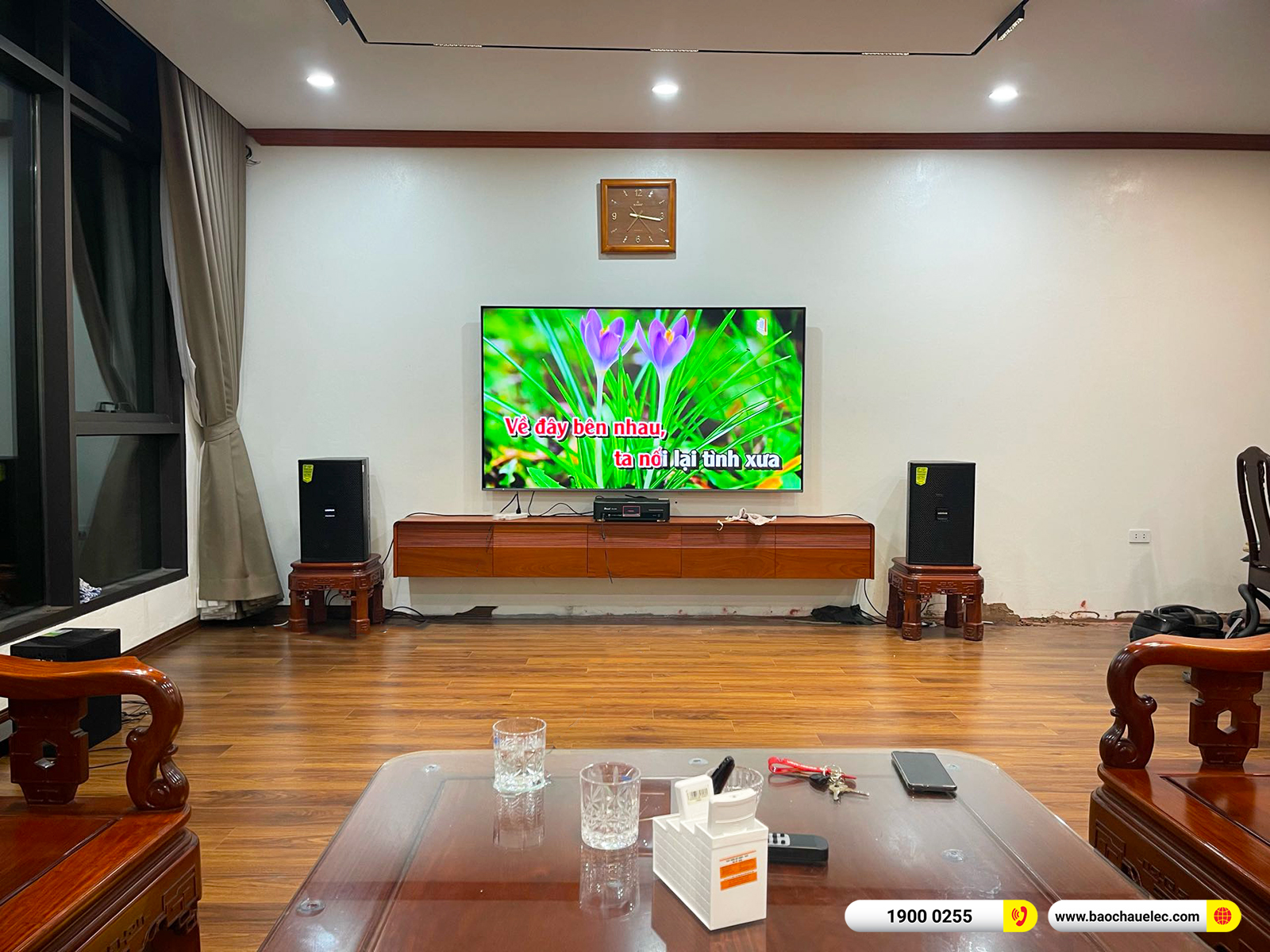 Lắp đặt dàn karaoke Domus gần 24tr cho anh Khánh tại Hà Nội 