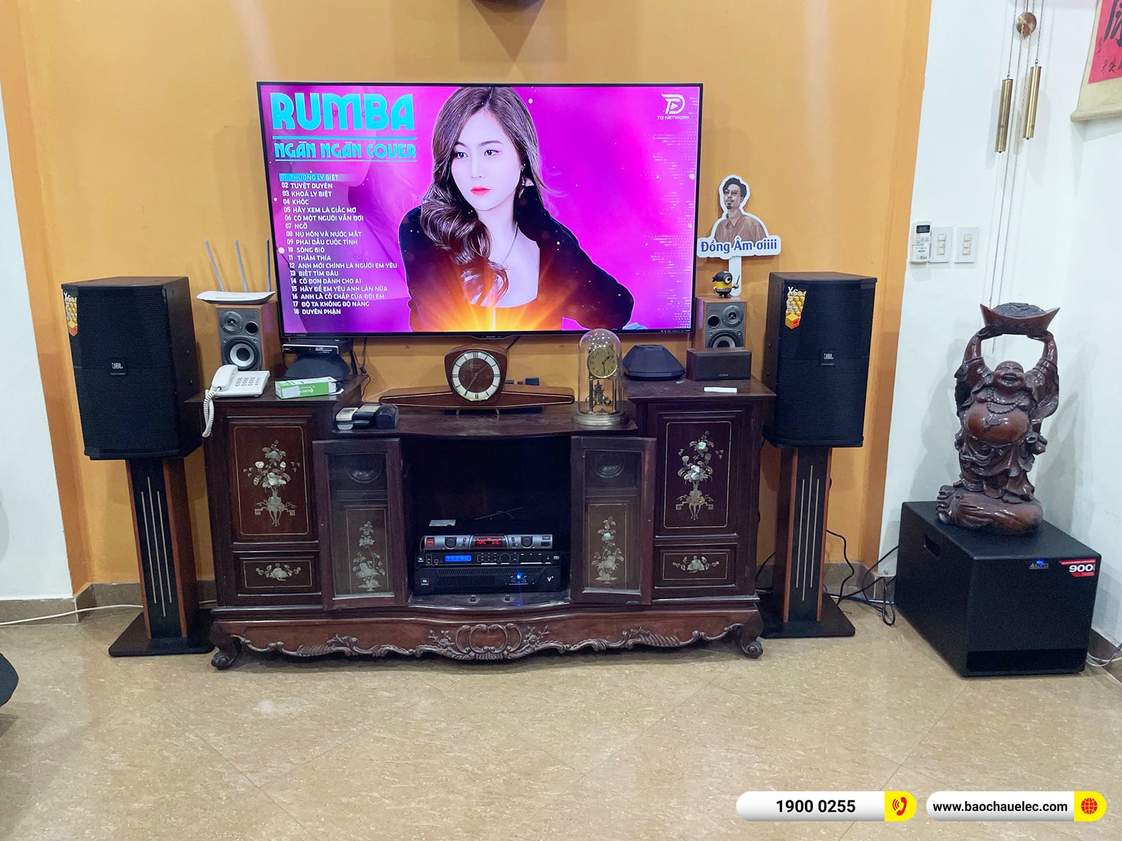 Lắp đặt dàn karaoke JBL hơn 66tr cho anh Long tại Hà Nội 