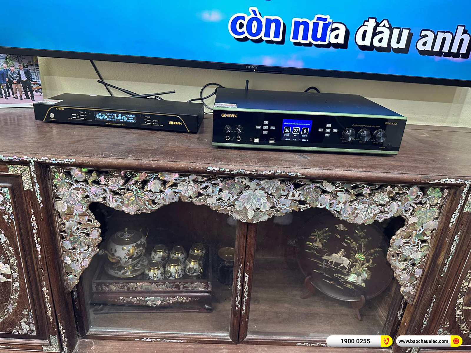 Lắp đặt dàn karaoke Domus hơn 22tr cho anh Quân tại Hà Nội 