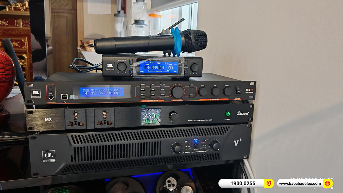 Lắp đặt dàn karaoke JBL hơn 62tr cho anh Thắng tại Hà Nội 