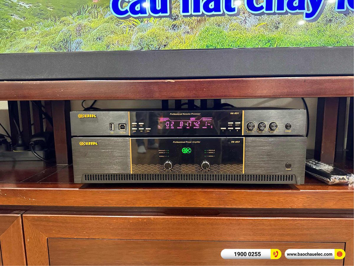 Lắp đặt dàn karaoke BIK hơn 42tr cho anh Trung tại Hà Nội