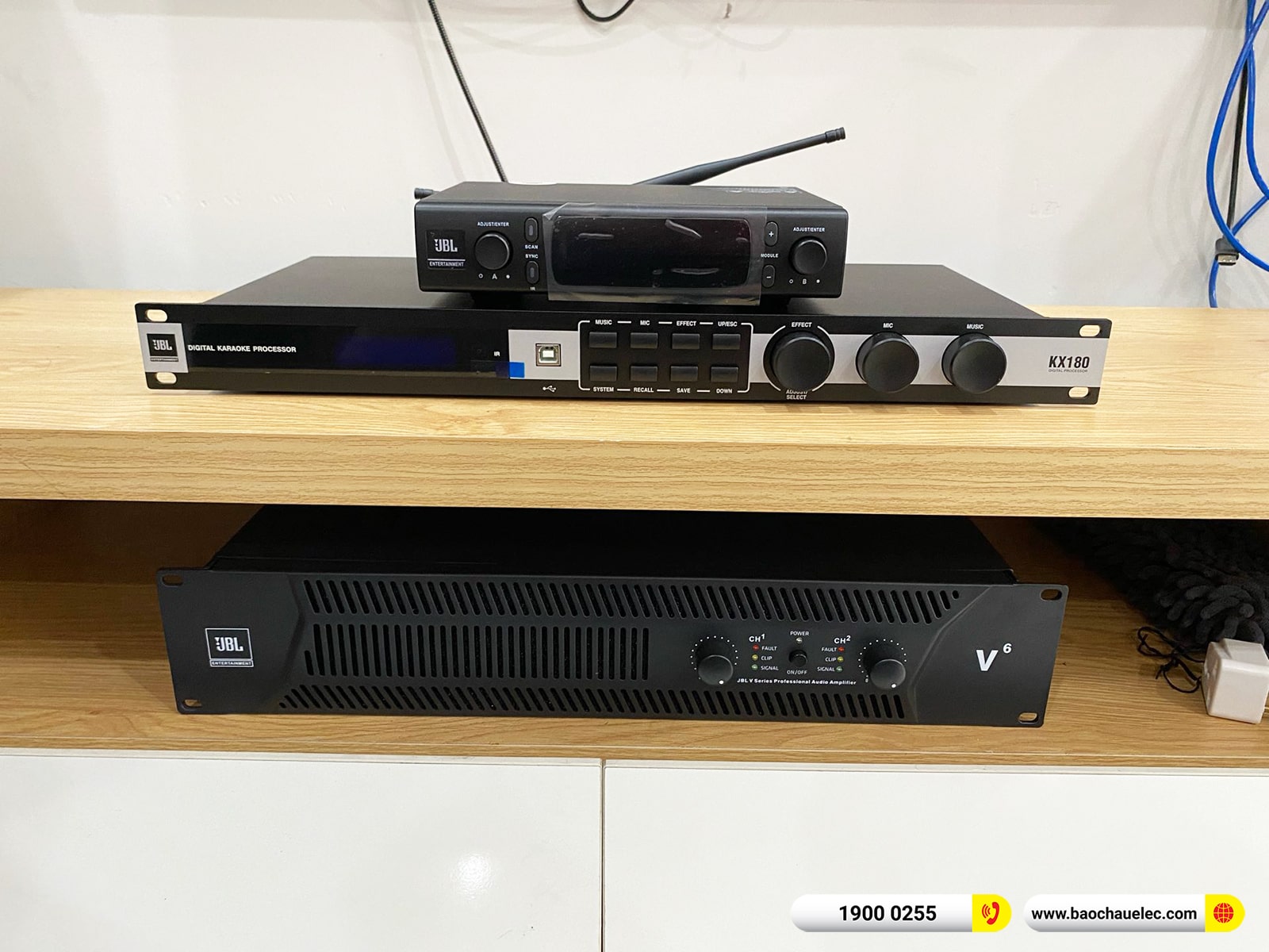 Lắp đặt dàn karaoke JBL hơn 63tr cho anh Tuấn Anh tại Hà Nội (JBL XS10, JBL V6, KX180A, A120P, JBL VM300)