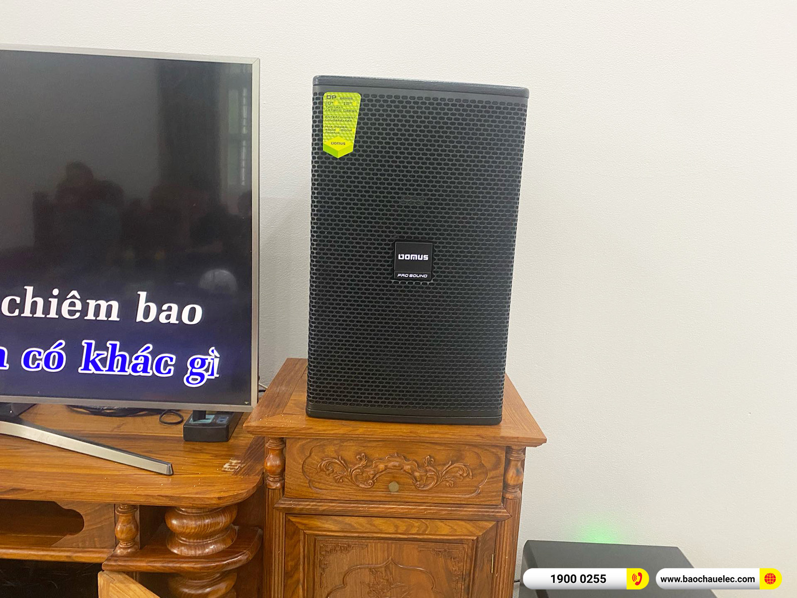 Lắp đặt dàn karaoke Domus hơn 33tr cho anh Tuấn tại Hải Phòng