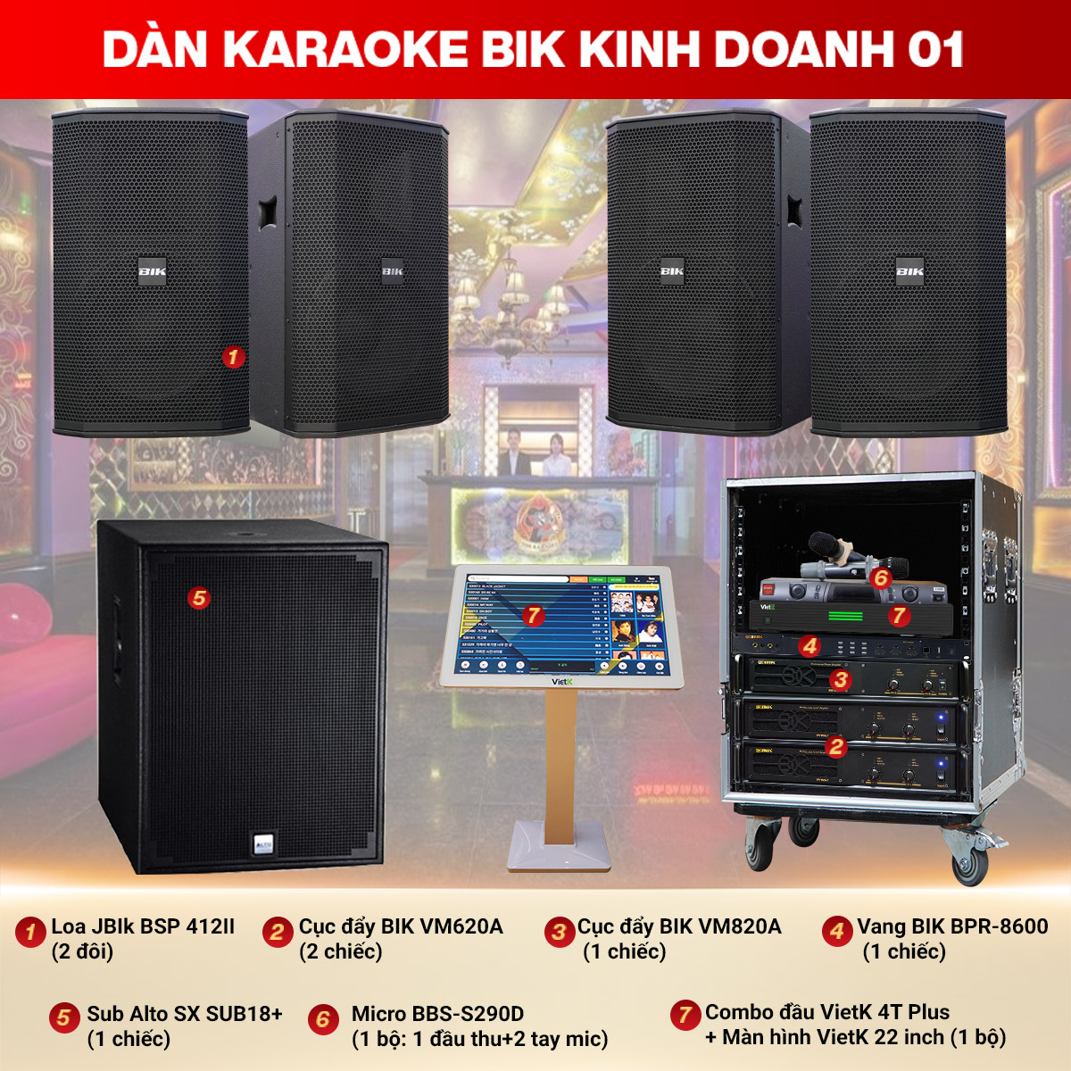 Dàn karaoke BIK Kinh doanh 01