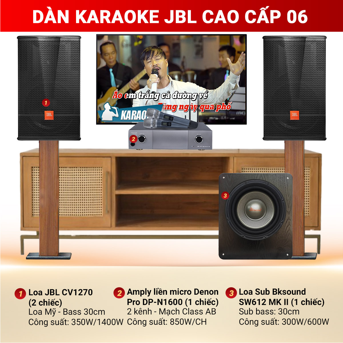 Dàn Karaoke JBL Cao Cấp 06