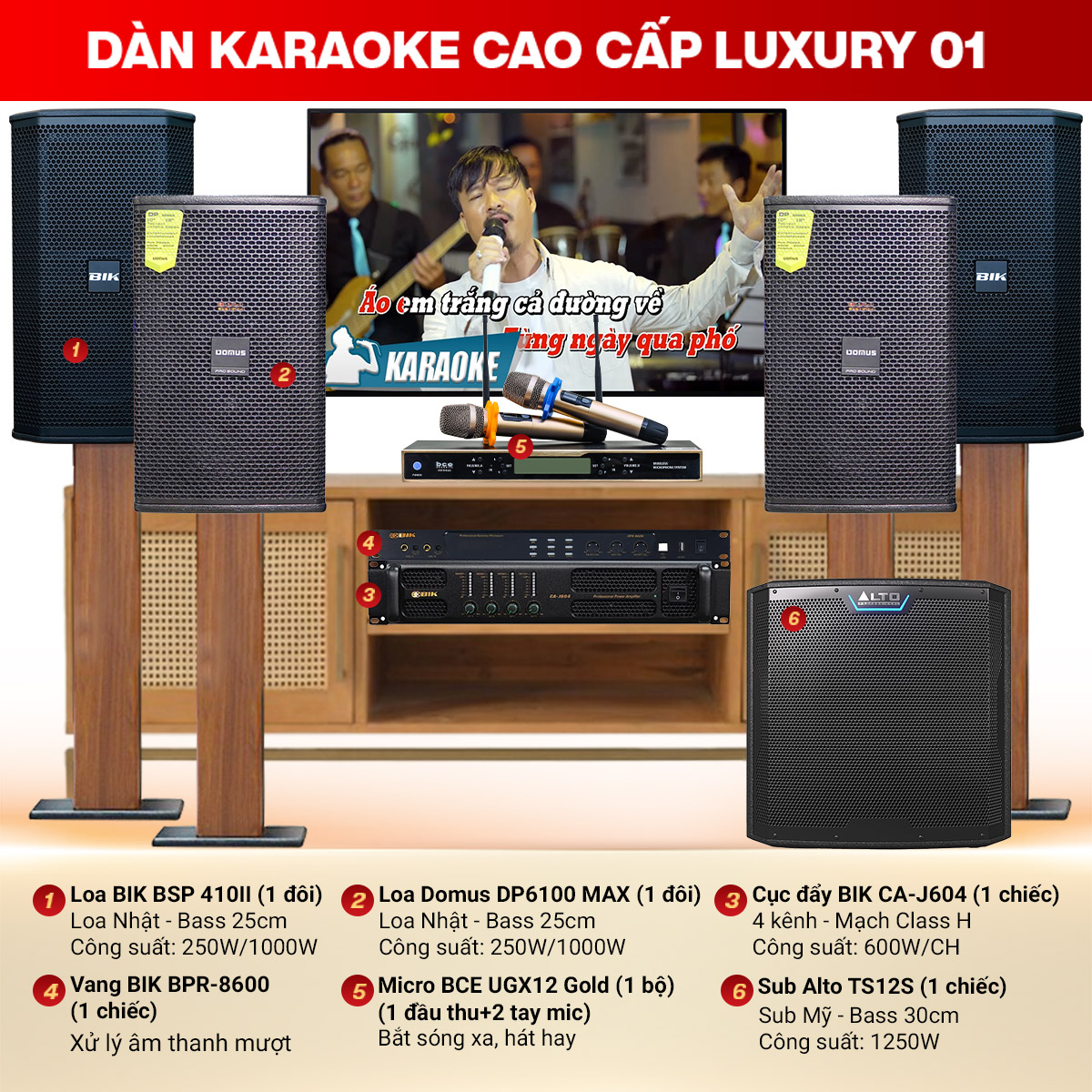 dàn karaoke cao cấp Luxury 01